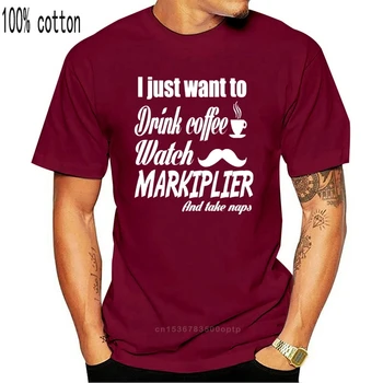 Zabavne majice Tribay Čisti Bombaž Markiplier Fan moška T-Shirt majica