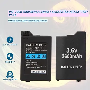 Zamenjava Slim Razširjene Baterije Set Črni In Beli Vrat, Prevleke Za Sony PSP 2000 3000 Trajne Pokrov Baterije