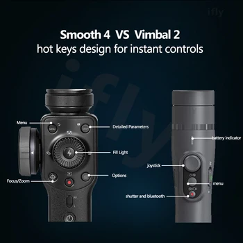 Zhiyun Nemoteno 4 Q 3-osni Ročni Gimbal Stabilizator za pametni telefon iPhoneX delovanje fotoaparata gopro4/5/6 pk Nemoteno Q DJI osmo 2