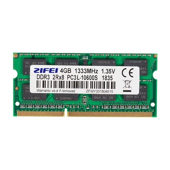 ZIFEI DDR3 & DDR3L laptop ram 4GB 1600MHZ 1333 1066MHZ original čip 204Pin DIMM laptop memory