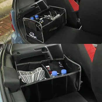 Zložljivi črna škatla za shranjevanje vrečko Oxford krpo vrečko za shranjevanje za Smart Fortwo Forfour 453 451 modela avtomobila avto dodatki neto vrečko
