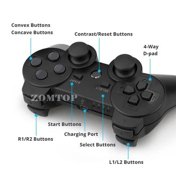 ZOMTOP za SONY PS3 Gamepad Krmilnika Brezžična tehnologija Bluetooth Palčko Brezžični Konzola za Dualshock 3 Controle za PC