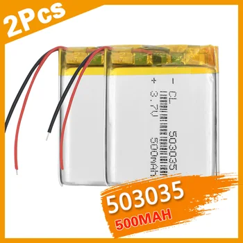 Čisto Nov 503035 2Pcs Litij-Polimer Baterija 35x30x5mm 500 Mah Polnilne Li ion Celice Zamenjava Li-Po Baterije Na Zalogi
