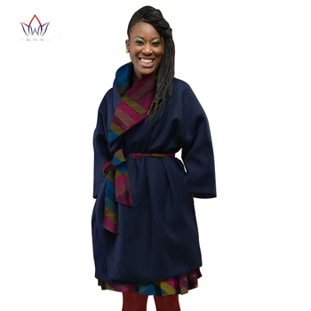 ženske afriška oblačila, bombaž tradicionalnih afriških oblačila za ženske tiskanja Bazin Riche ženske coat plus velikost 5xl redno WY1142