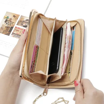 Ženske denarnice z okrasnih barve lakasto usnje dolgo torbica porte monnaie femme luxe poslovno kartico sim sklopka vrečko