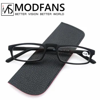 Ženske Kvadratek Obravnavi Očala Ultralahkih Nezdrobljivega Stekla Moških Retro Slogu Visoke Kakovosti Presbyopic Očala Z Vrečko
