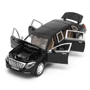 1:24 Za Mercedes Maybach S600 Limuzina Diecast Kovinski Model Avta Igrača Za Otroke Božično Darilo Igrača Avto Zbiranje