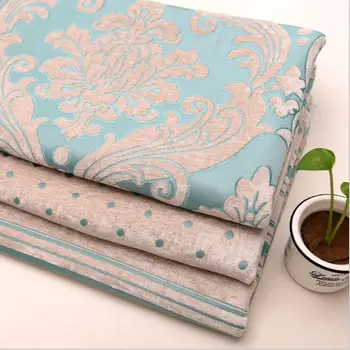 1.45 široko Kakovosti zadebelitev moda kavč, blazine kavč kritje cvet žakarske tkanine, zavese