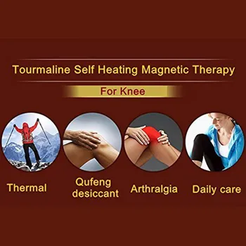 1 Par Nastavljiv Self-Ogrevanje Kneepad Magnetno Terapijo Kolena Naramnicami Podporo Zaščitnik Toplo Termalno Ploščico Kolena Pad Massager