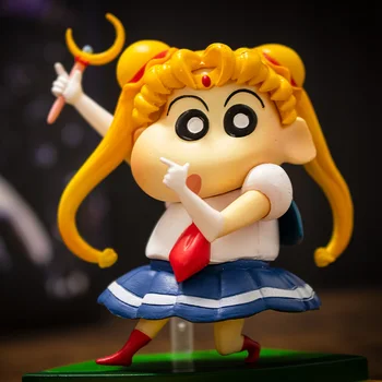 10-13 cm Poredna Voščenka Shin Chan COS Naruto Sailor Moon Luffy Sakuragi Lutka Japonski Anime Shin-chan Akcijska Figura, Za Najboljše Darilo
