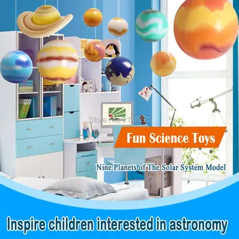 10 Kosov/Set Solarni Galaxy Poučevanja Model Baloni Čar Simulacije Devet Planetov V Sončnem Sistemu Otroke Razstrelili Napihljive Igrače