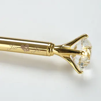 100 KOZARCEV/veliko diamond pero kraljica gem kristalno darilo pero z DHL logotip tiskanja brezplačna dostava