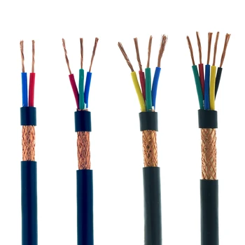10Meters RVVP Oklopljen Kabel za Signal Električne Žice krmilnega Signala Skladu 2/3/4/5 pin 0.3 0.5 0.75 1 1.5 2.5 mm Bakrene Žice