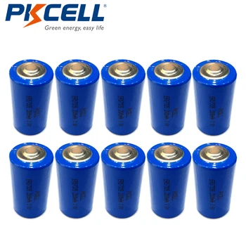 10pcs PKCELL Litij-Baterias 2/3A Velikost ER17335 3,6 V 2100mAh LiSOCl2 Zn-Baterija za ponovno polnjenje Baterij Za Video Kamere