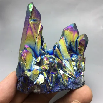 120 g barva Aura Quartz Crystal Titana Bizmut Silicij vug Mavrica