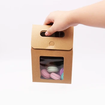 12pcs Kraft Papir za Vreče Kaki Candy Bag Poroko Uslug Darilo Polje Paket Rojstni Baby Tuš Obrti Vrečke Pakiranje Flip Pokrov