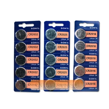 15Pcs SONY Original cr2032 cr 2025 cr2016 3v gumb celice kovanec baterij Za Gledanje Daljinski upravljalnik Kalkulator
