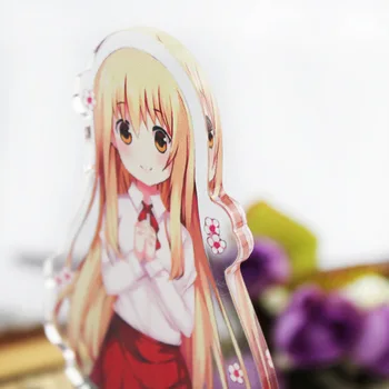 16 cm Anime Himouto Umaru Cosplay Keychain Moda Himouto Umaru-chan Avto Ključ Imetnika Keyring Nakit Darilo Zbirk Dekoracijo
