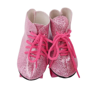 18 inch Dekleta lutka čevlji, rolerji PU Ameriški novorojenčka Skate kolo Otroške igrače fit 43 cm lutke otroka s128