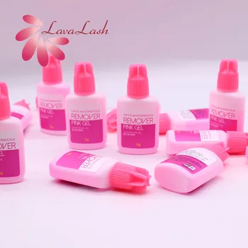 1PC Pink Gel za odstranjevanje barve Za Podaljšanje Trepalnic Lepilo Koreja 15g na Debelo Ponarejenega Trepalnic, Kozmetični salon MakeupsTools Čist Brez Stimulacije