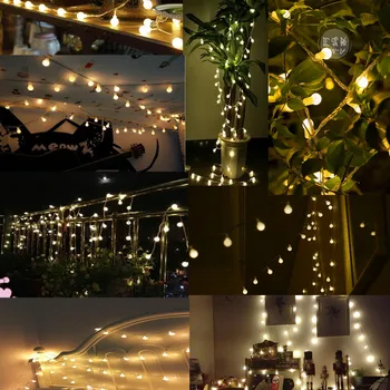 1PC Pravljice 20m 200 LED luminaria dekoracijo Garland žogo za niz luči, božič, novo leto, počitnice stranka poroko luminarias svetilke