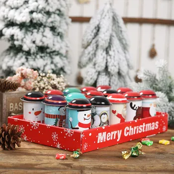 1pc Santa Claus Dragee Darilo Polje Božično Embalaže, Sladkarije, Čokolada, Poroko, Novo Leto Gift Box Piškotek, Darilne Vrečke, Ovojni Material