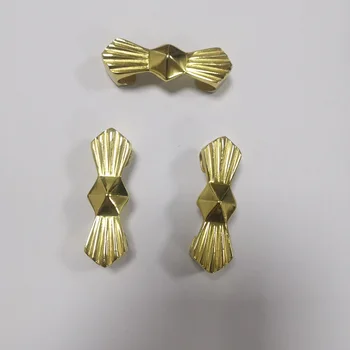1Pc Ustvarjalne Bowknot Oblikovani Ročaji za Predale Kabinet Vrat Gumb Trdni Brass Pohištvo Ročaji Zlato Diy Dekoracija Pohištvo Potegne