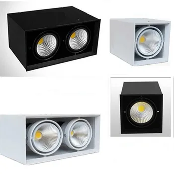 1pcs kvadratni Površini Vgrajena LED COB zatemniti Svetilke ac110-220V 10W 20 W LED Stropna Svetilka Spot Luči