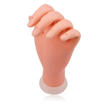 1pcs Nohtov Praksi Roko Model Mehke Plastike Model Strani Prožne Plastike Flectional Manekenka Nail Art Usposabljanje Zaslon Orodje