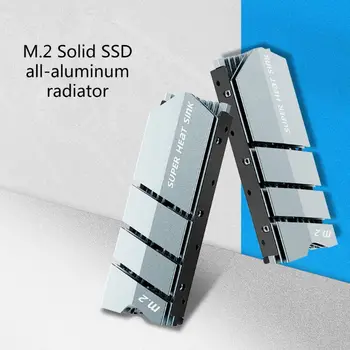 1Set M. 2 SSD NVMe NGFF hladilno telo iz Aluminija Heatsink s Termalno Ploščico za M2 2280 R9JA