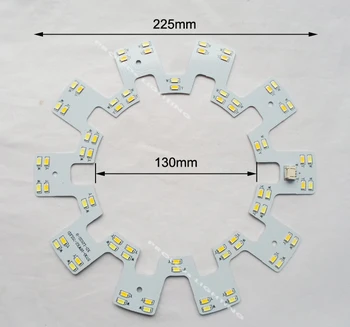 2 letno garancijo krog 18W ali 24W LED stropna luč pcb led board dvojni barve krožne techo LED 2D cev 120V 220V 240V 230V
