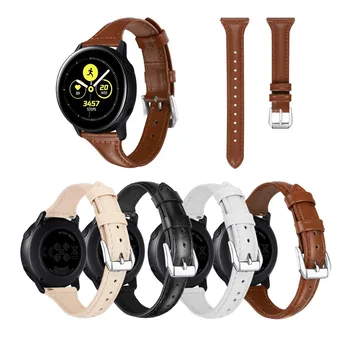 20 mm Usnje Watch Band Za Samsung Galaxy Watch Aktivno Pravega Usnja Pasu Trak Za Galaxy Watch 42mm Prestavi Šport 93005