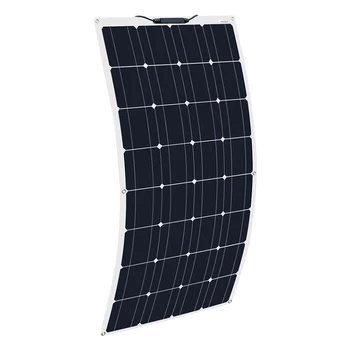 200w sončne celice, komplet 300w 100w 12V 24V monokristalne prilagodljiv solarni kolektorji za solarno baterijo, polnilnik celice domov sistem kompleti