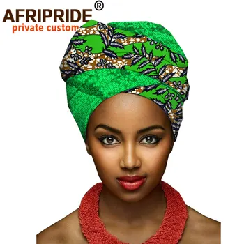 2019 Afriške Headwrap Ankara Headscarf Tradicionalnih Headtie Šal Turban Bombaž Vosek glavo pasu scrunchie AFRIPRIDE A19H005