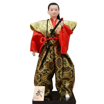 2019 Japonsko Tradicijo Moški Bojevnik Lutke Japonske Lutke Kimono Lutke Zbirka Domov Dekoracijo Miniaturne Figurice 30 CM ZL214