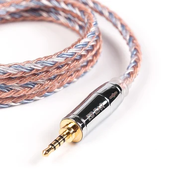 2019 KBEAR 16 jedro Silver plated kabel 2pin/TFZ/QDC Z 2.5/3.5/4.4 Slušalke Kabel Za ZS10 PRO ZST C12 C10 BLON BL-03 V90
