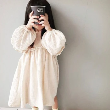 2020 Korejski Japonskem Slogu Baby Dekleta Obleke Pomlad Otroci Dekle Obleko, Perilo, Oblačila Ruffles Princesa Malčke Baby Dekle Oblačila