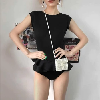 2020 mujer ženske, one piece, plavanje obleko trdna seksi monokini flouching backless plaža obrabe, oblazinjeni kopalke maillot de bain