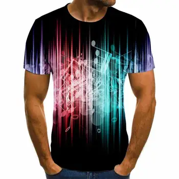 2020 neue T-shirt Mnner der Musik T-shirt 3d Gitarre T-shirt Hemd Tiskanja Gothic Anime Kleidung Kurzarm T-Shirt XXS-6XL