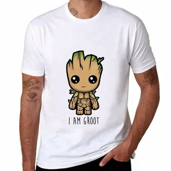 2020 poletje Majica s kratkimi rokavi moški Groot igri smešno zgoraj tee modi harajuku 90. letih Ulične hip hop Priložnostne risank anime t-shirt moški