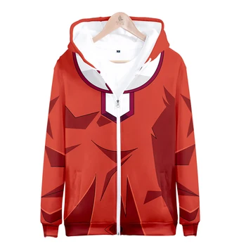 2020 priljubljena ulične Yugioh Znak Enotno 3D načrt zip kapuco za moške hoodie fant hooded gospe priložnostne zadrgo majica
