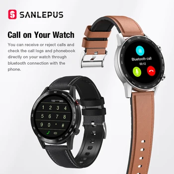 2020 SANLEPUS EKG Pametno Gledati Bluetooth Klicev Za Moške IP68 Vodotesen Smartwatch Krvni Tlak Monitor Za Android, Apple Xiaomi