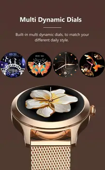 2020 SANLEPUS Stilsko Ženske je Pametno Gledati Luksuzni Vodoodporni ročno uro iz Nerjavečega Jekla Priložnostne Dekleta Smartwatch Za Android iOS