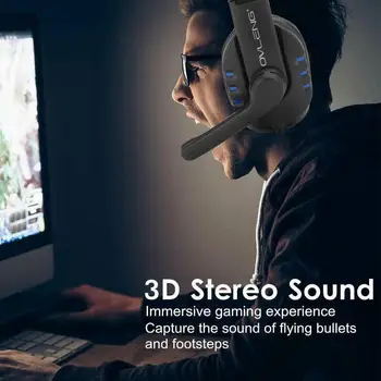 2020 Slušalke Z Mikrofonom Hi-Fi Gaming Slušalke Računalnik Prenosni Zvočnik Za PC PS4 Xbox En Mobilni Telefon