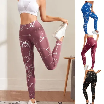 2021 nove Ženske Sweatpants Rit-Up Porjavelost Slim Visoka Vitka Dokolenke Joga Hlače Trousersyoga pantalones