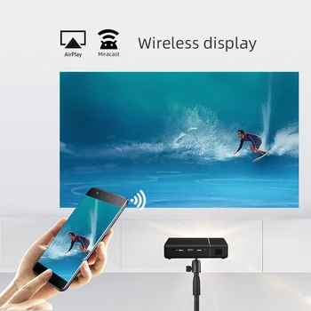 2021 Novo BYINTEK U30 DLP Mini 3D Android Wifi Smart Beamer 300inch Prenosni Projektor Proyector za Mobilni Telefon Cinema 4K