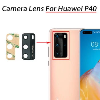 20Pcs/Veliko, Nazaj, Kamera Zadaj Steklo Objektiv Za Huawei P40 Pro Lite Z Lepilom