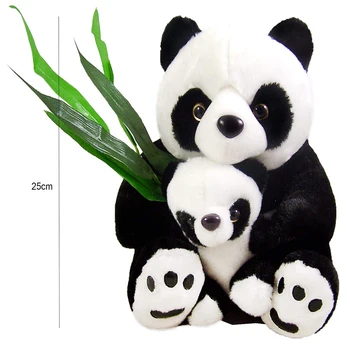 25/30 cm Visoko Kakovost Plišastih Panda Igrače Plišaste Sedi Mati in Panda Baby Lutke Mehke Blazine, Otroci Igrače