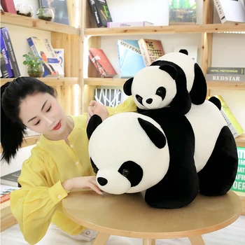 25-60 cm Srčkan Baby Velik Velikan Panda Bear Pliš Plišaste Živali Lutka Živali, Igrače Blazino Risanka Kawaii Lutke Dekleta Darila Knuffels