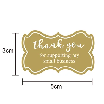 250pcs 3*5 cm Kraft papir, Kraft Papir Zahvaljujemo se Vam za Vaše Naročilo Nalepke Pečat Oznake Hvala za Nakupovanje, ki Podpira Moja Mala Podjetja Dostava